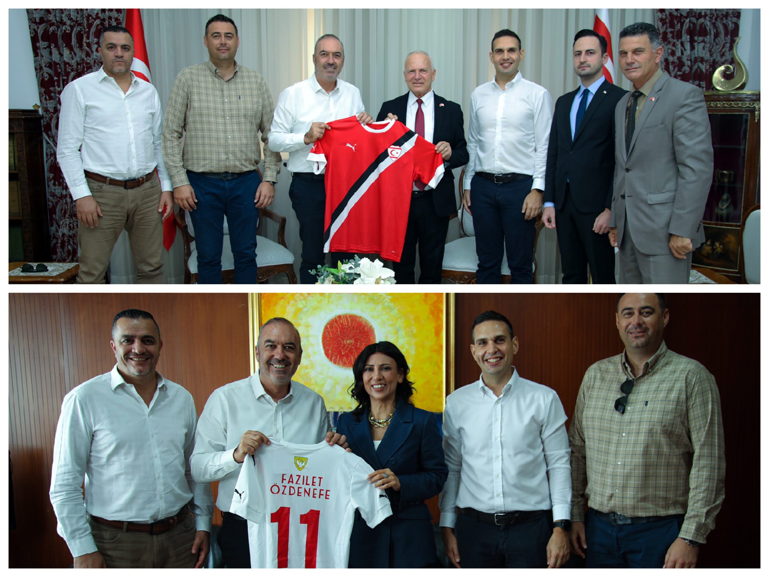 Töre ve  Özdenefe KTFF heyetini kabul etti