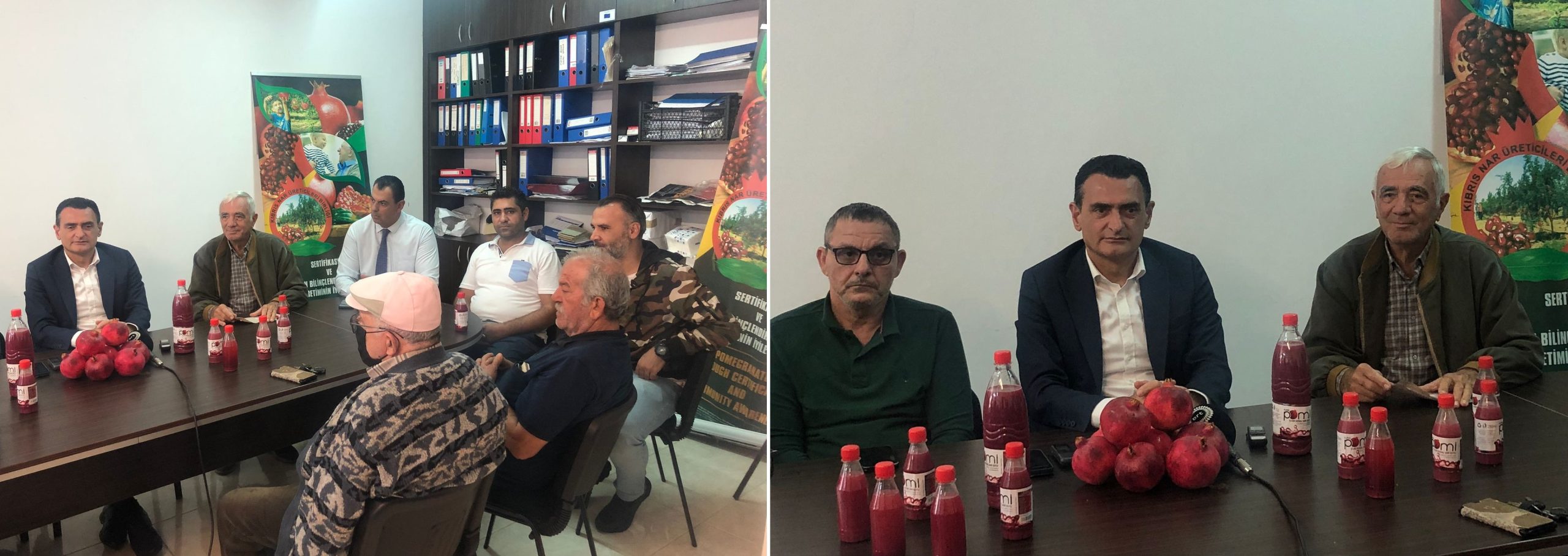 Bakan Oğuz, Güzelyurt bölgesinde nar ve narenciye üreticileri ile bir araya geldi