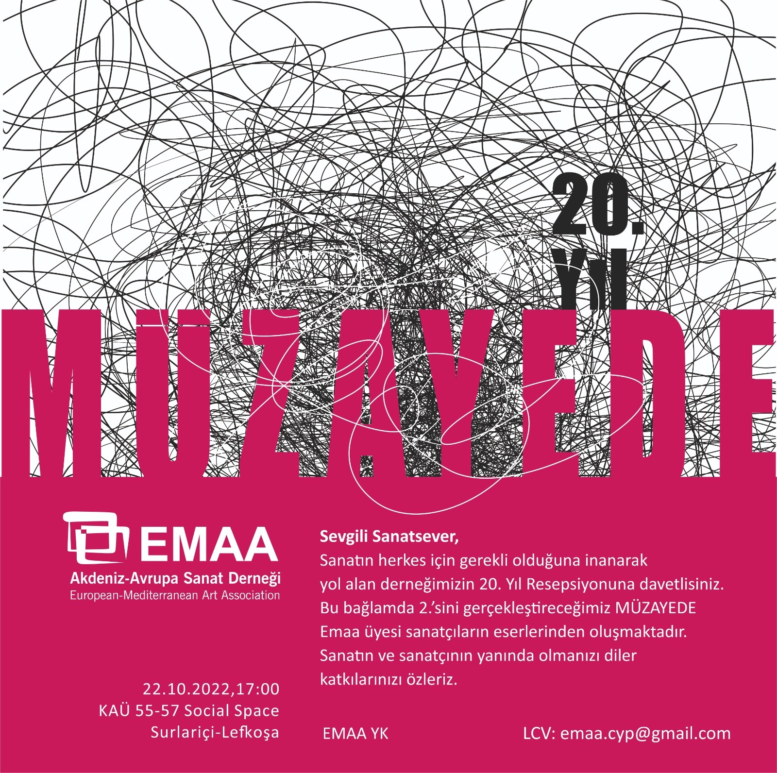 EMAA 20. yılını resepsiyonla kutlayacak