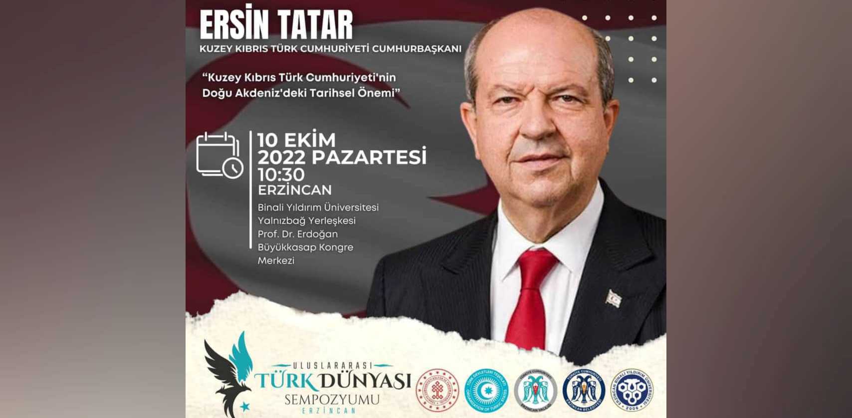 Cumhurbaşkanı Tatar, yarın sabah Erzincan’a gidiyor