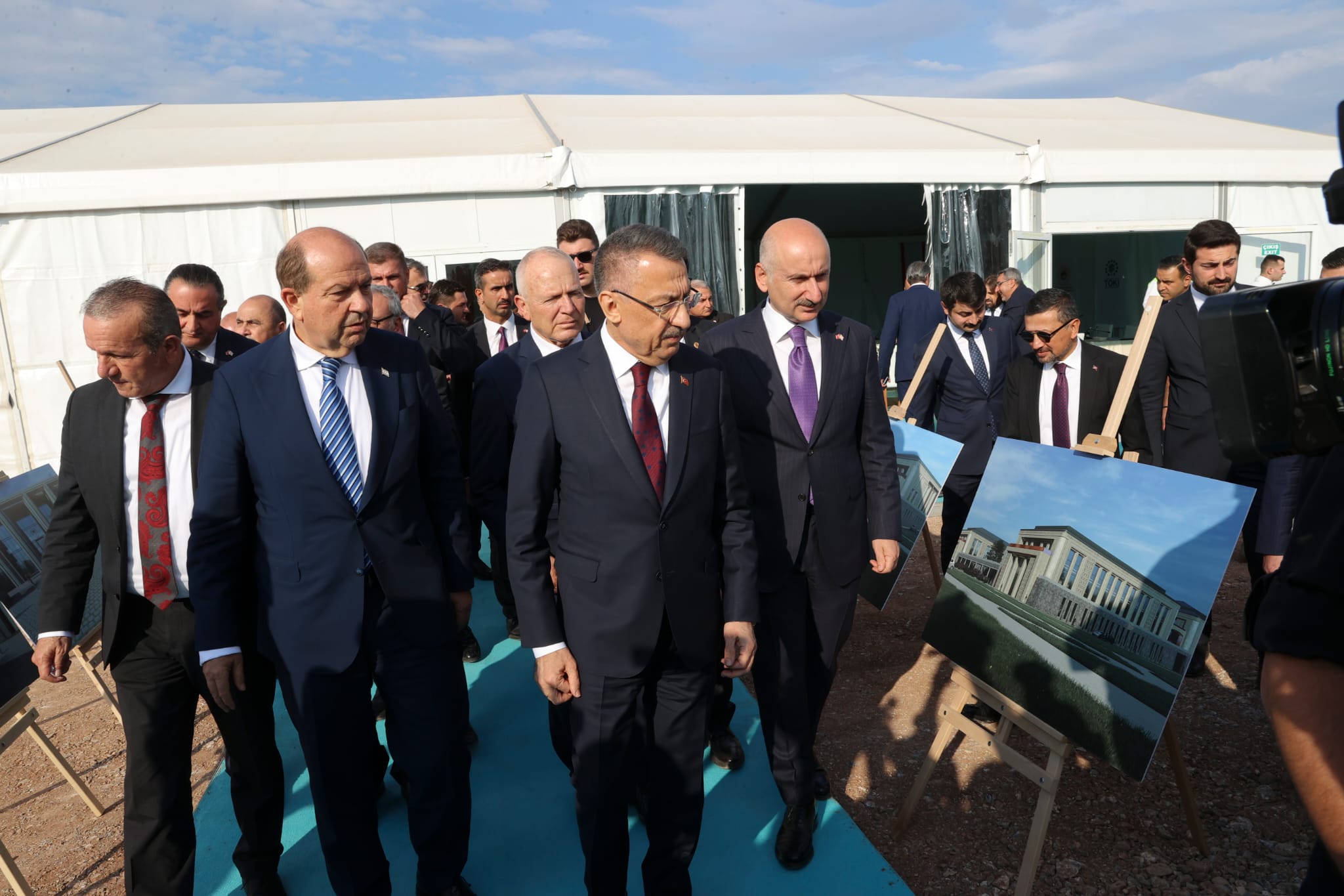 Fuat Oktay, Cumhurbaşkanlığı ve Cumhuriyet Meclisi Yerleşkesi alanını ziyaret etti