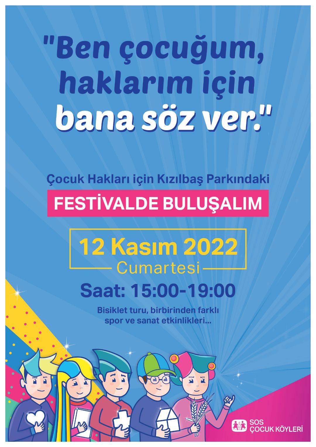 SOS Çocukköyü Derneği, 12 Kasım’da çocuklar için farkındalık etkinliği düzenleyecek