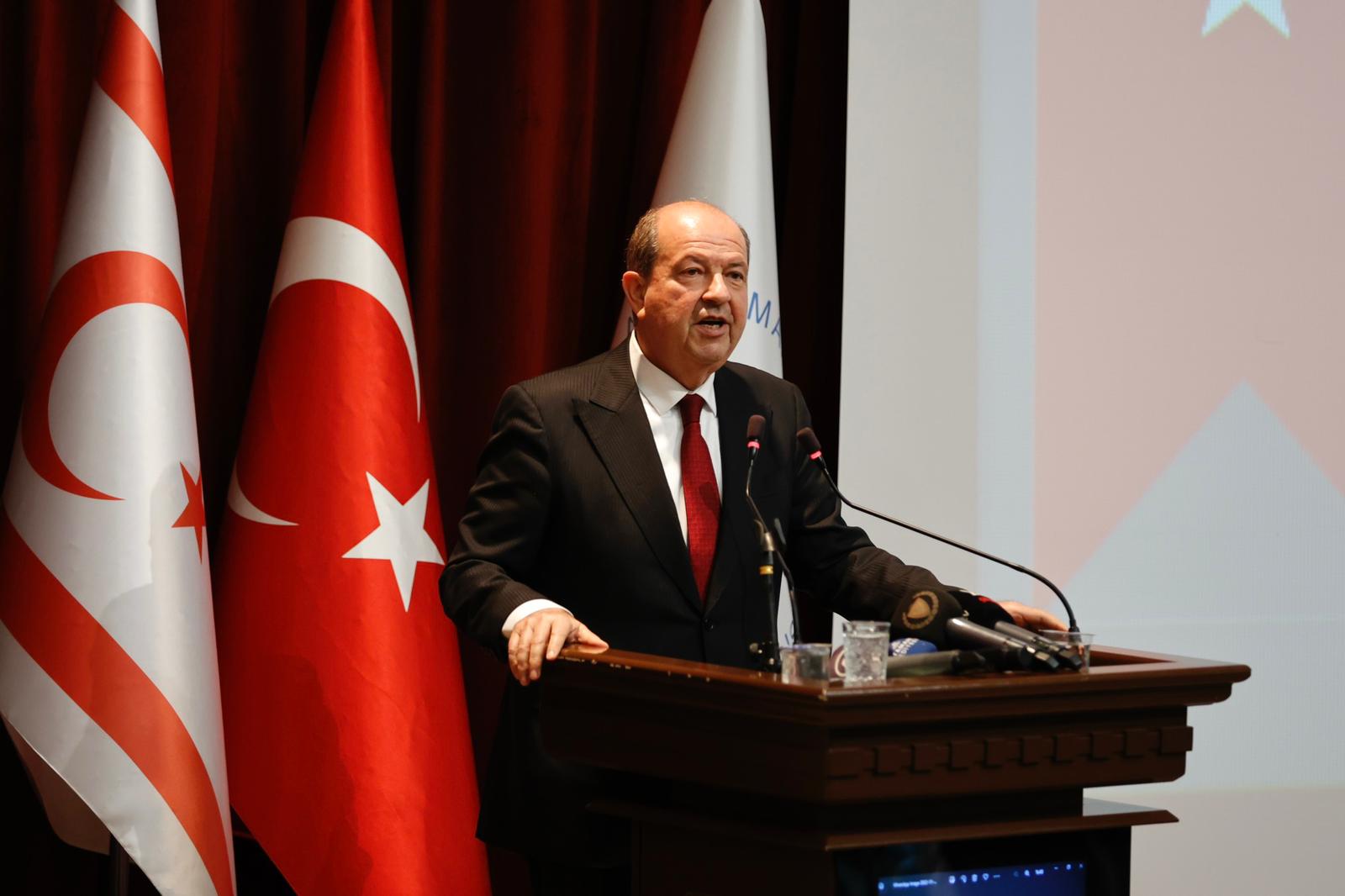 Tatar: Eşitlik temelinde bir anlaşmayı reddeden Rumlarla bizim bu yolu yürüme durumumuz yoktur, olmayacaktır