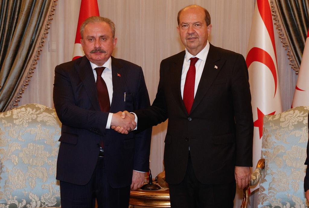 TBMM Başkanı Şentop, Cumhurbaşkanı Tatar’ı ziyaret etti