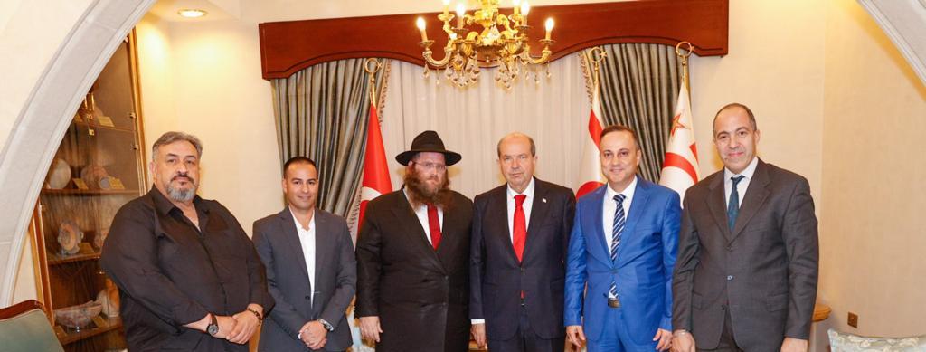 Cumhurbaşkanı Tatar, KKTC Hahamı Azimov’u kabul etti