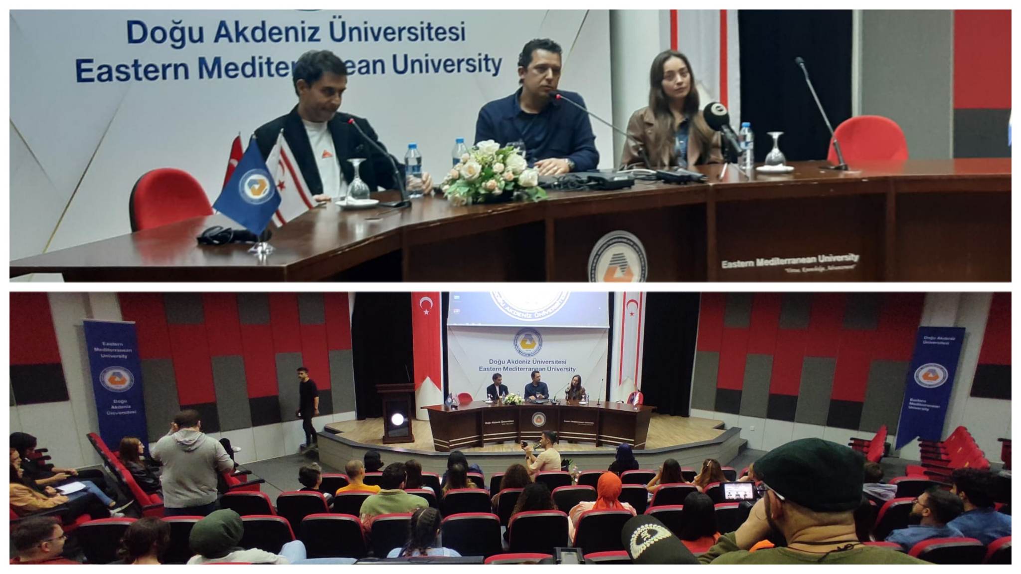 Türkiye’nin sevilen oyuncuları DAÜ’de gençlerle buluştu
