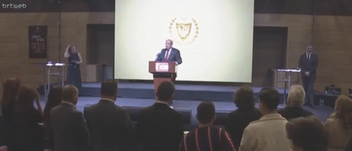 Cumhurbaşkanlığı basın resepsiyonu yapıldı…Tatar: KKTC devleti bugün Doğu Akdeniz’de var olduğunu gösterdi