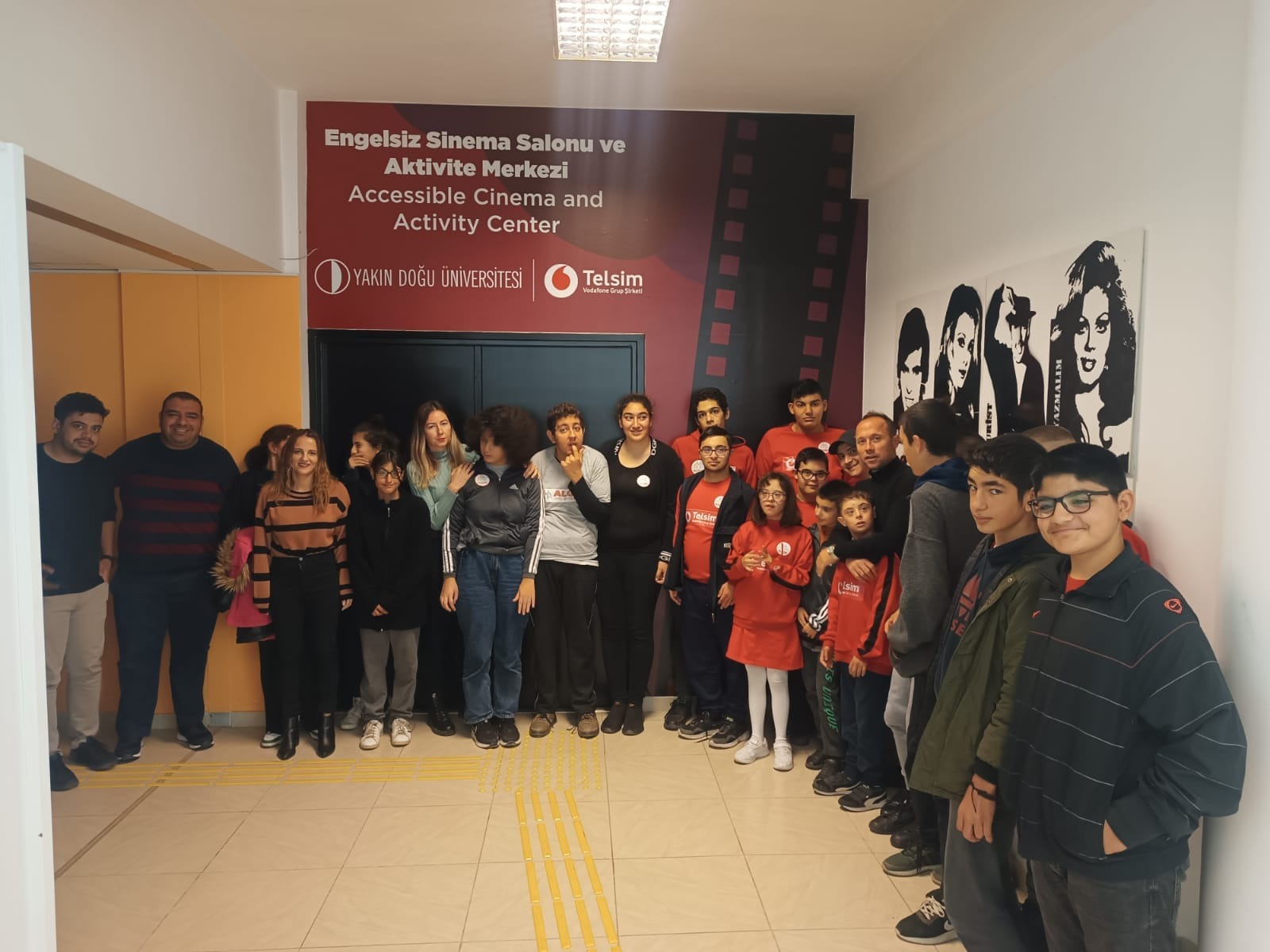 Özel eğitim öğrencileri, Engelsiz Sinema ve Aktivite Merkezi’nde sinema etkinliğine katıldı