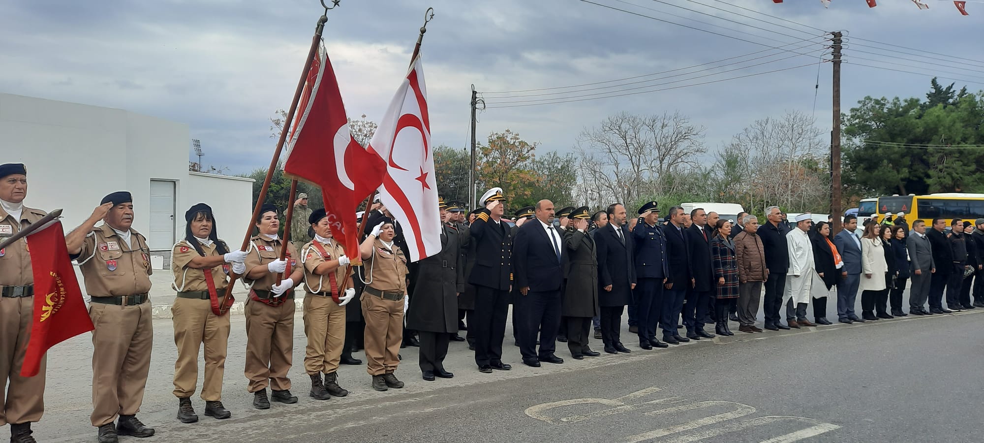 İskele ’de Larnaka Şehitler Anıtı önünde tören düzenlendi