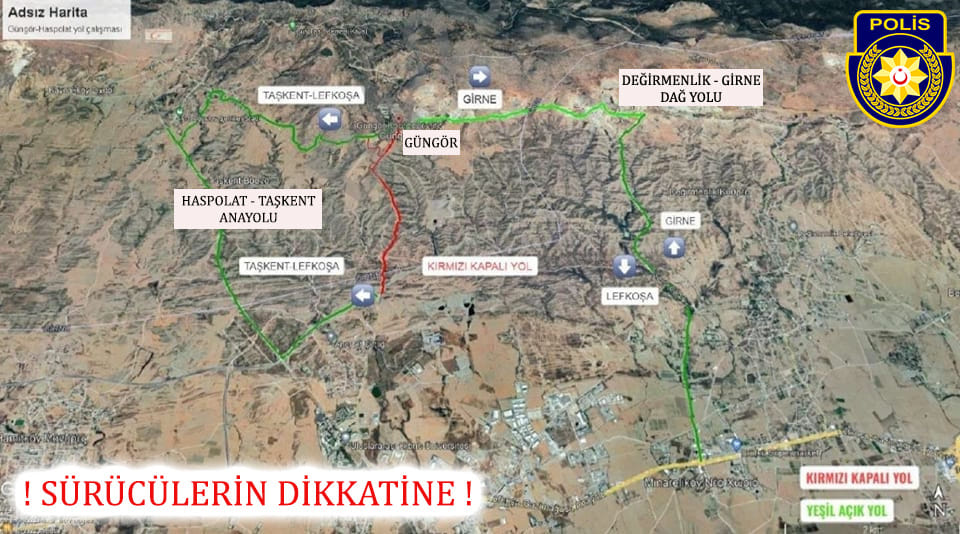 Haspolat-Güngör arası yol onarım çalışmaları kapsamında 10 gün trafiğe kapalı