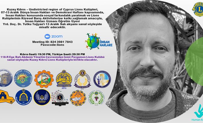 Lions kulüplerinden İnsan Hakları ve Demokrasi Haftası etkinliği…