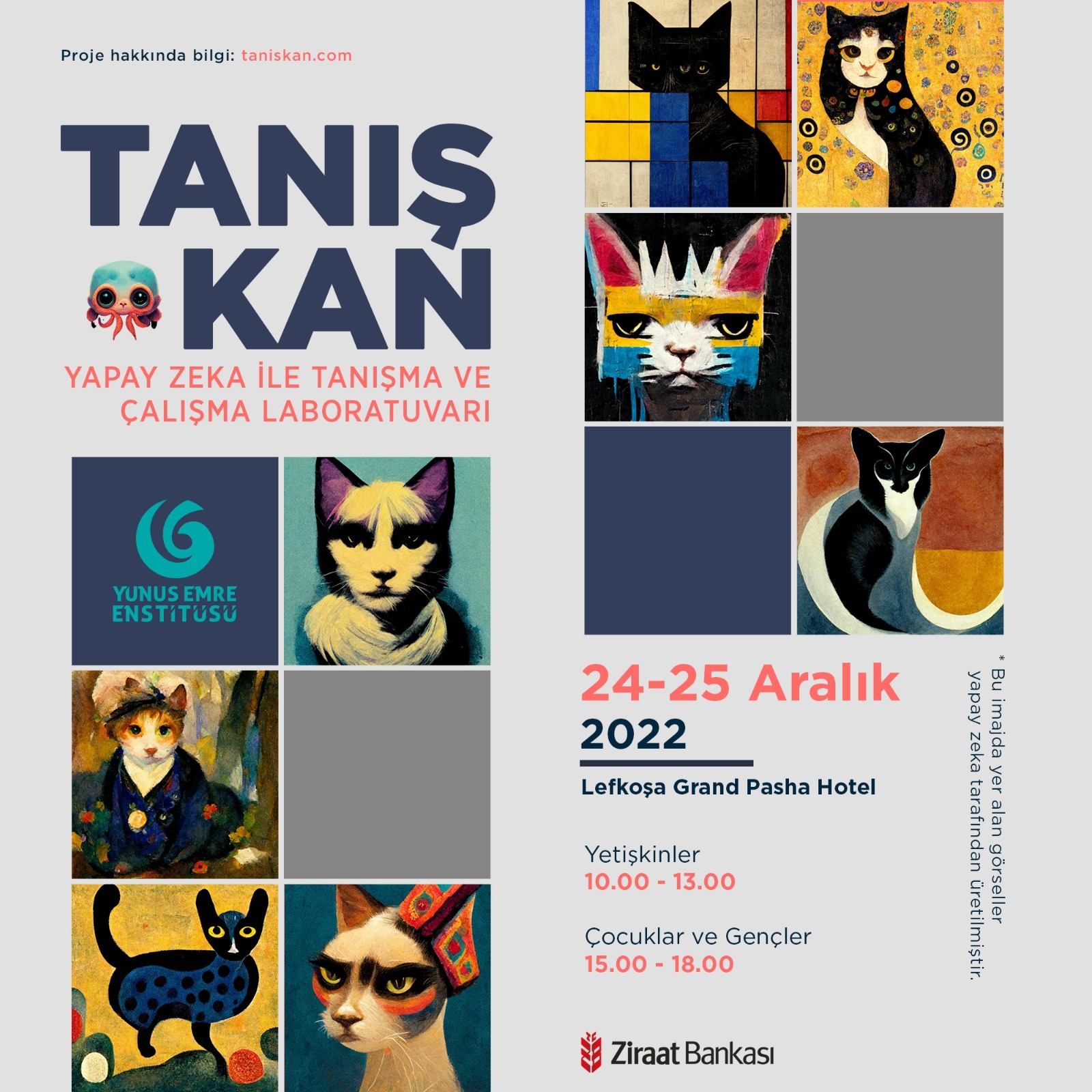 Tanışkan: Yapay Zekâ ile Tanışma ve Çalışma Laboratuvarı” yurt dışındaki ilk etkinliğini gerçekleştirmek üzere KKTC’ye geliyor