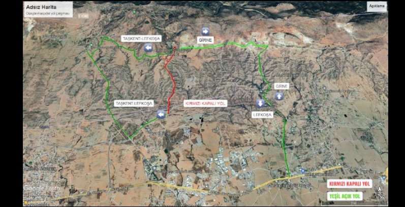 Haspolat-Güngör yolu saat 14.00’e kadar trafik akışına kapalı olacak