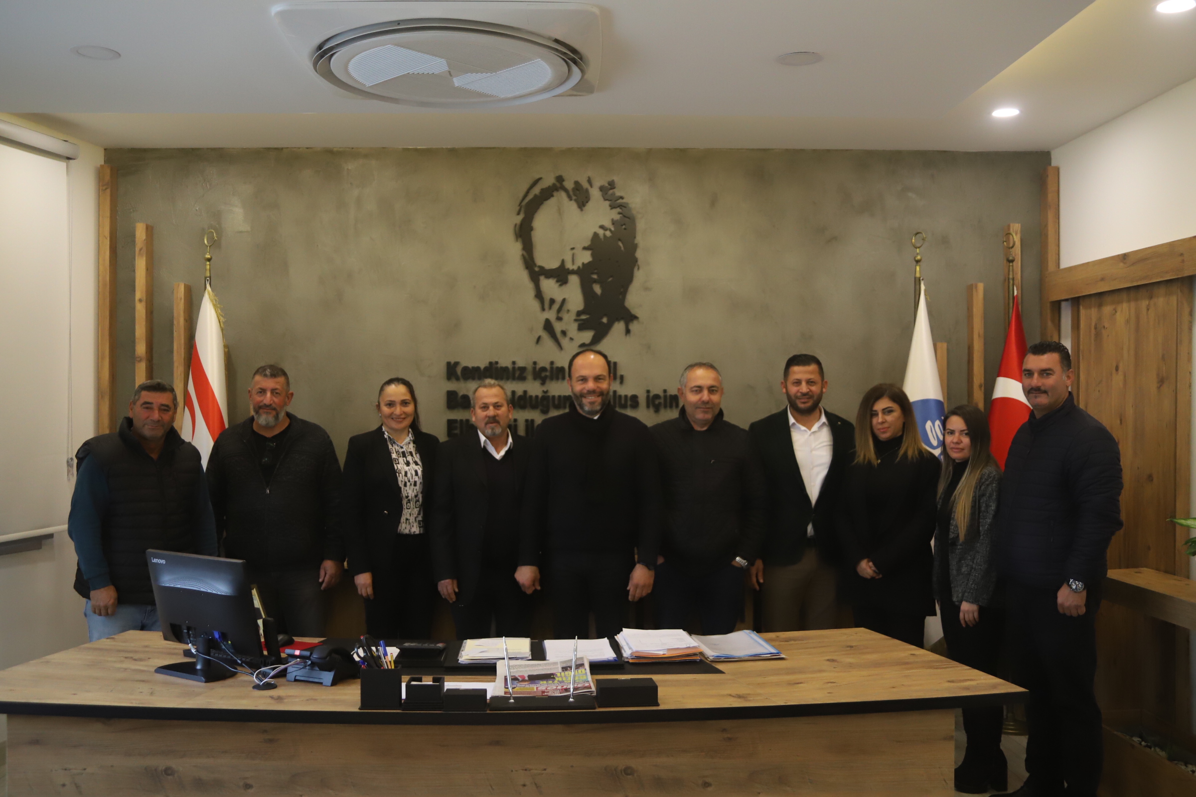 UBP İskele İlçe Yönetimi Başkan Sadıkoğlu’nu ziyaret etti