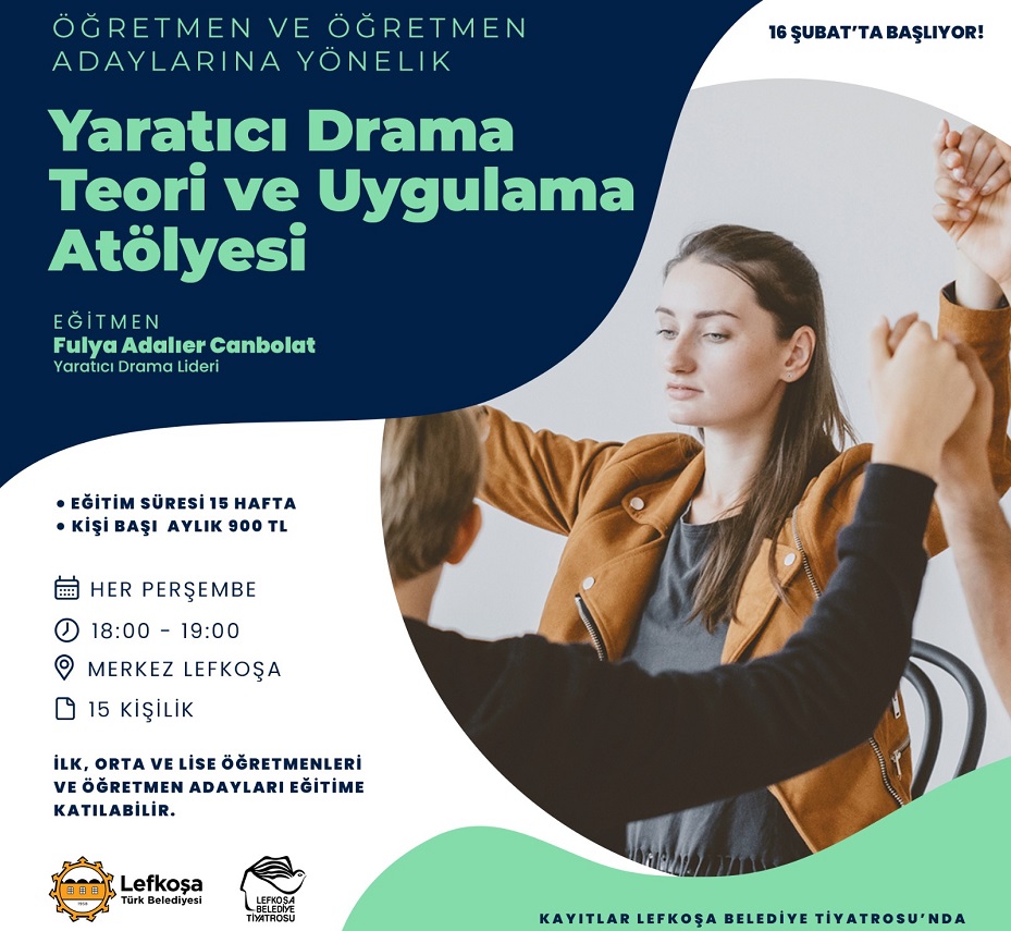 Lefkoşa Belediye Tiyatrosu yetişkinler için yeni iki kursun açılacağını duyurdu