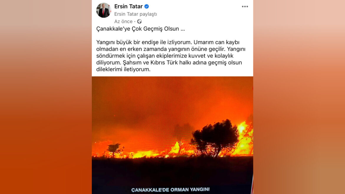 Cumhurbaṣkanı Tatar: Çanakkale’ye çok geçmiş olsun