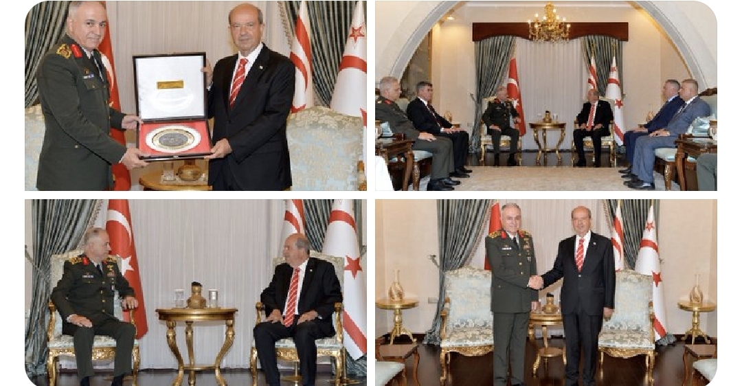 Cumhurbaşkanı Tatar, Türkiye Cumhuriyeti Genel Kurmay Başkanı Orgeneral Gürak’ı kabul etti
