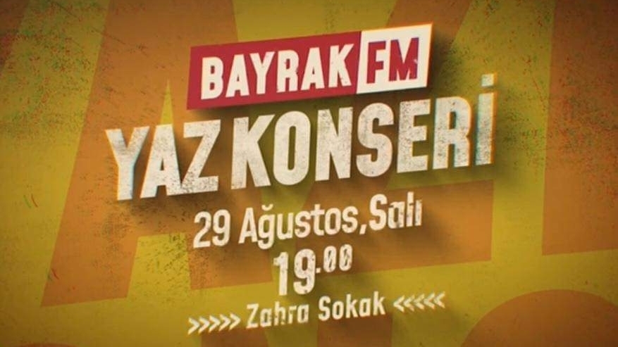 Bayrak FM Yaz Konseri, “BRT 60.Yıl” etkinlikleri kapsamında, Zahra Sokak’ta gerçekleşiyor