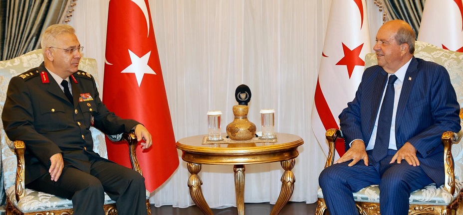 Cumhurbaşkanı  Tatar, KTBK Komutanı Sebahattin Kılınç’ı kabul etti