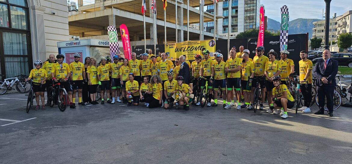 Kansere karşı pedal çeviren Uzun ve Mckinlay’in Londra’da başladığı yolculuğu Yedidalga’da bitti.. Cumhurbaṣkanı  Tatar: Etkinlikle insanlığa önemli mesajlar veriliyor