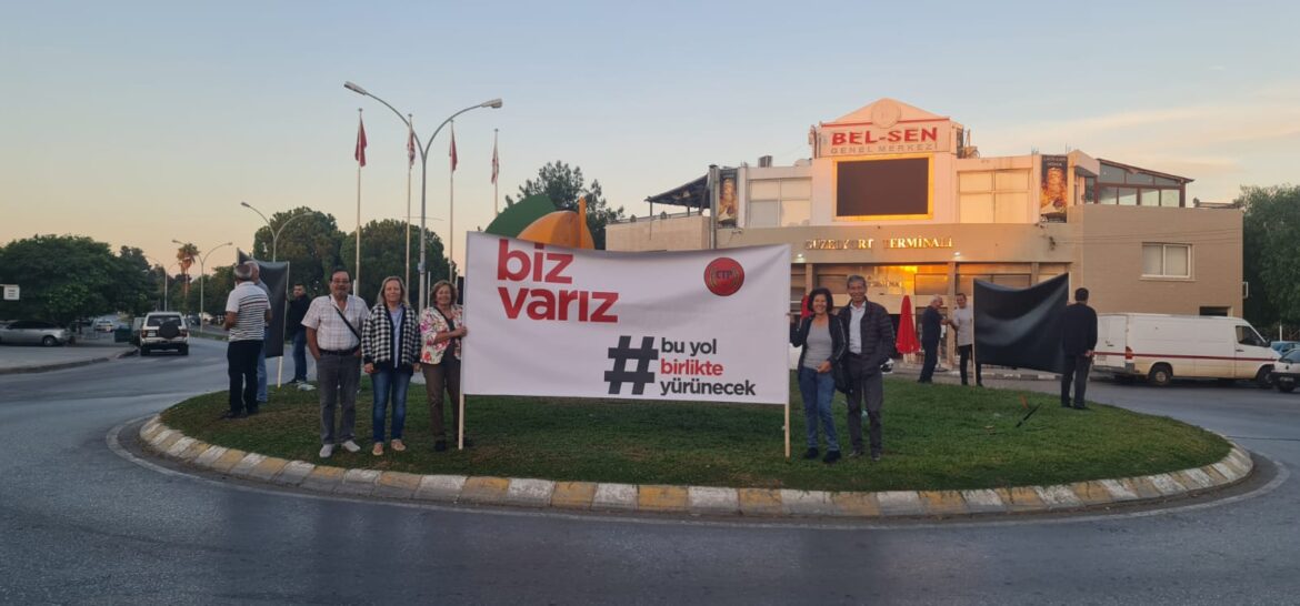CTP her ilçede çember eylemleri düzenledi