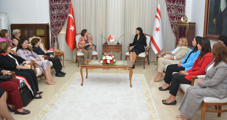 Özdenefe Kadınlar Konseyi Derneği’ni kabul etti: Kıbrıs Türk kadını bu topraklarda tutunabilmek için yıllardır mücadele veriyor