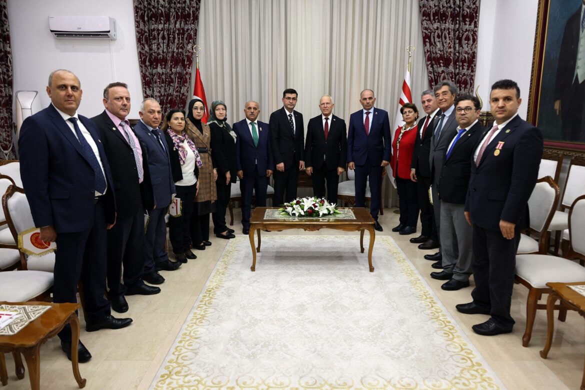 Töre,Türkiye Harp Malulü Gaziler Şehit Dul ve Yetimleri Derneği heyetini kabul etti