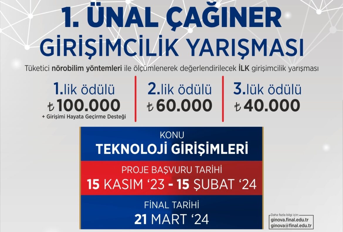 I. Ünal Çağıner Girişimcilik Yarışması KKTC’yi yenilikçi fikirlerle buluşturuyor