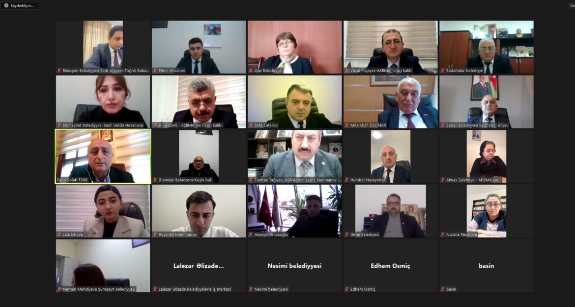 Azerbaycan-KKTC Yerel Yönetimleri Tecrübe Paylaşımı Programı video konferans yöntemiyle yapıldı – BRTK