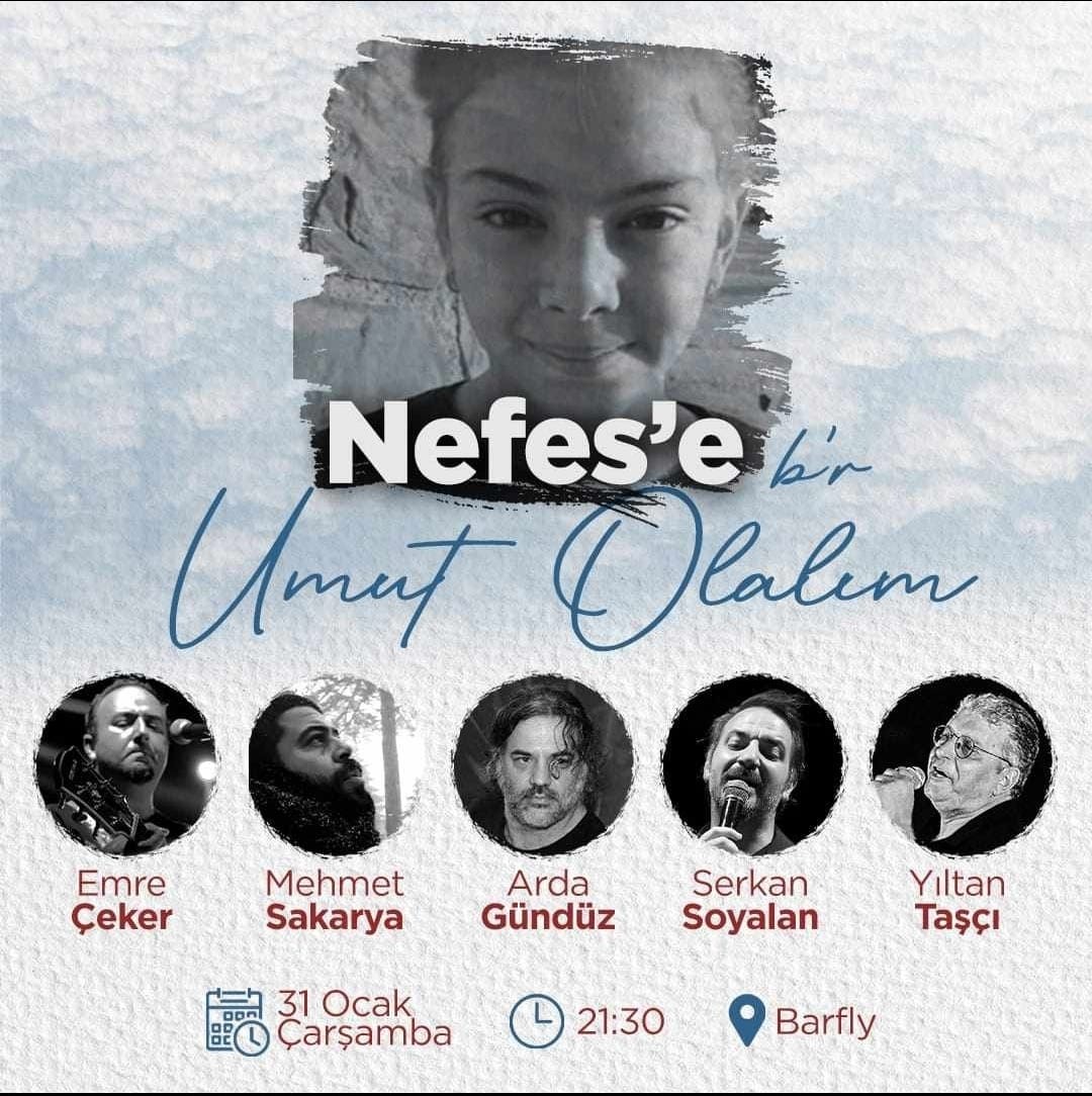 “Nefes’e Bir Umut Olalım” konseri düzenleniyor