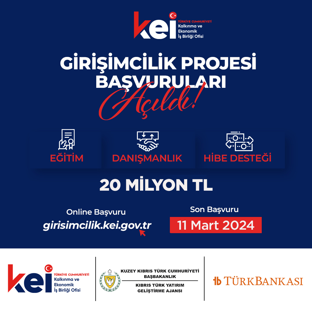 KKTC’ye Girişimcilik Desteği: KEİ Ofisi’nden 20 Milyon TL finansman