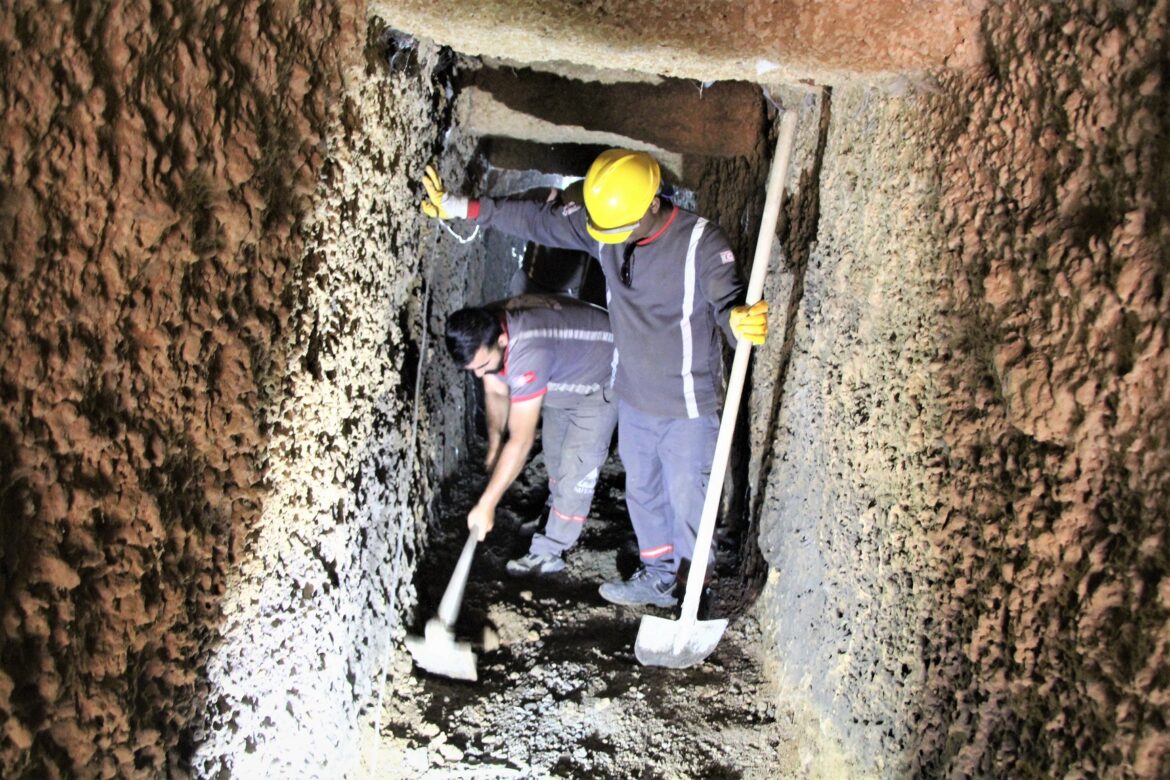 Gazimağusa’da Barış Harekatı’nda halkın Suriçi’ne girişinin sağlandığı tünelde çalışma başlatıldı