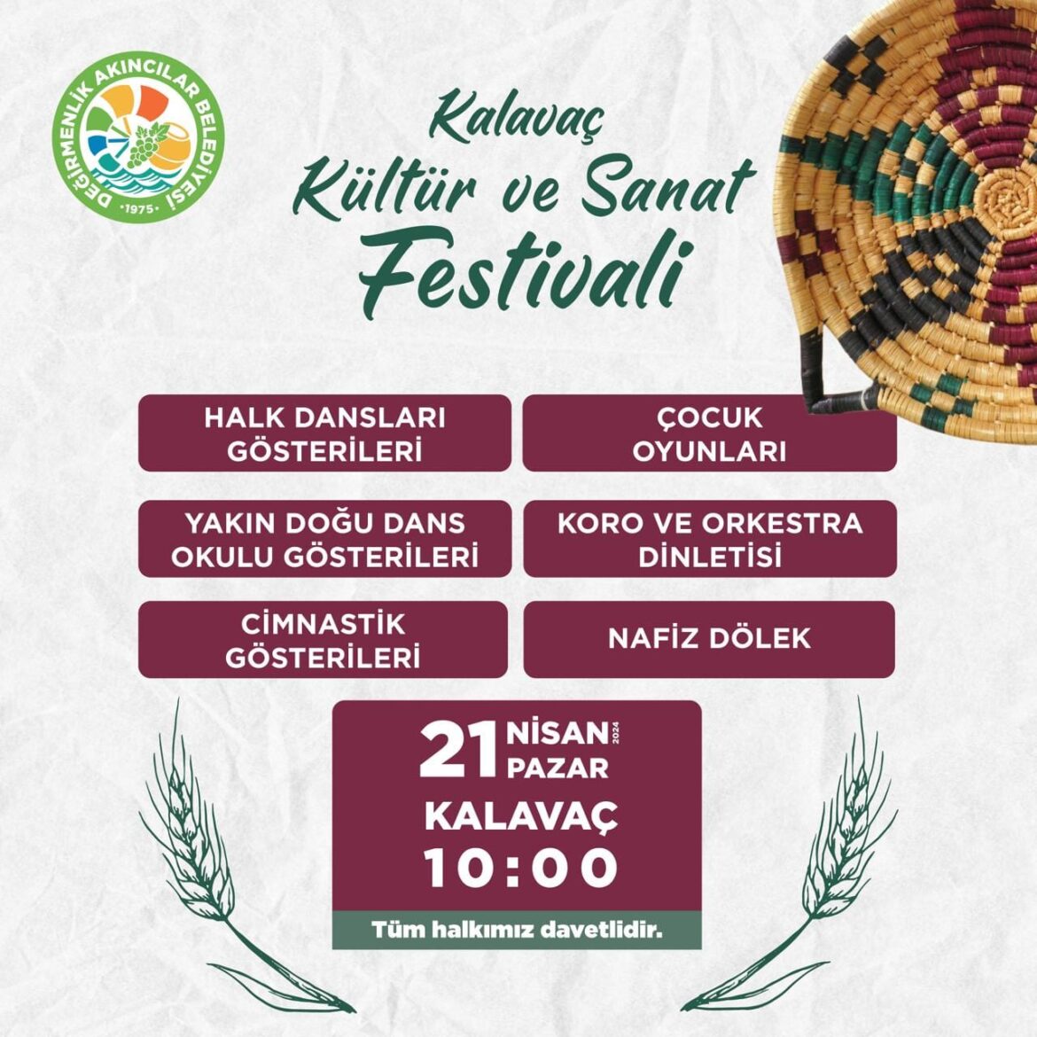 Kalavaç’ta yarın festival var