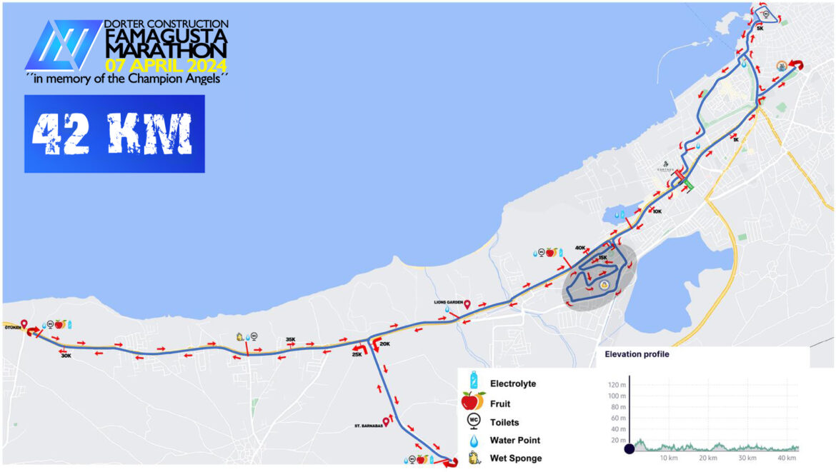 Dörter Mağusa Maratonu nedeniyle pazar günü bazı yollar trafiğe kapalı olacak