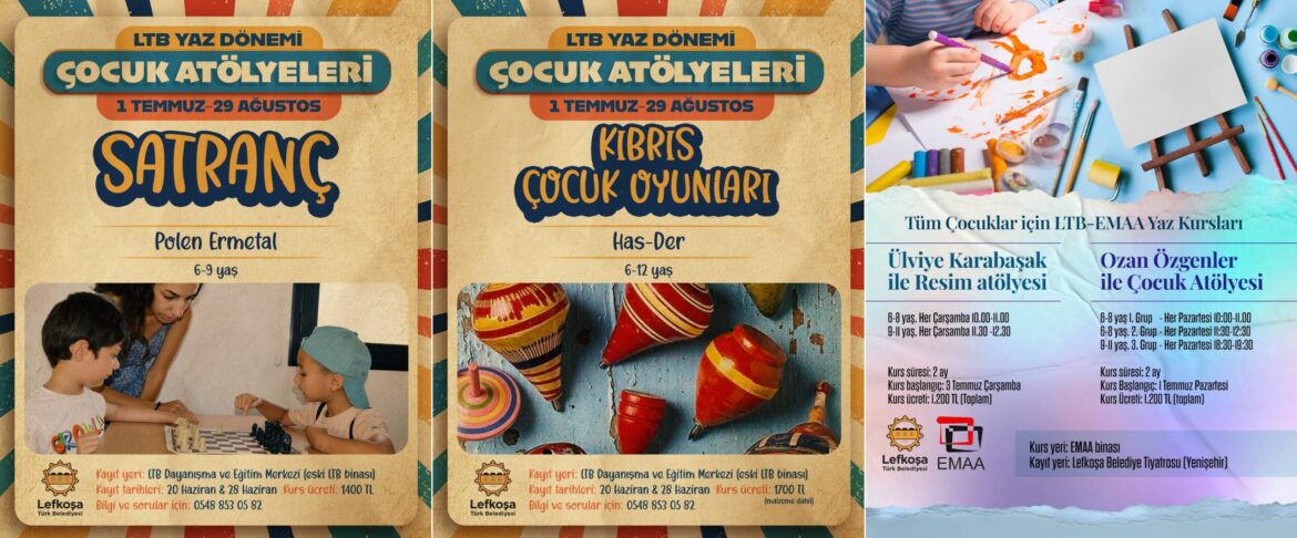 LTB’den çocuklar için yaz dönemi kursları ve atölyeleri