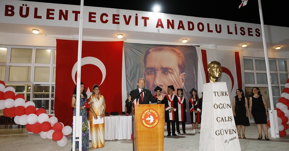 Cumhurbaşkanı Tatar, Bülent Ecevit Anadolu Lisesi’nin mezuniyet törenine katıldı