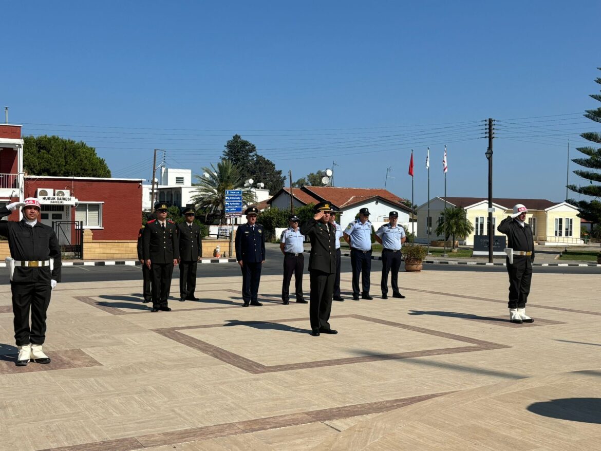 1 Ağustos Toplumsal Direniş Bayramı dolayısıyla Güzelyurt’ta tören düzenlendi