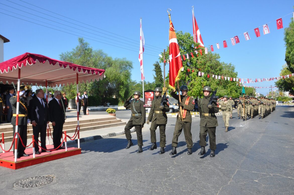 30 Ağustos Zafer Bayramı nedeniyle Güzelyurt’ta tören yapıldı…