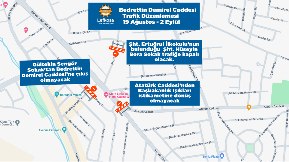 Mehmet Akif Caddesi 19 Ağustos’ta trafiğe açılıyor… Çalışmalar, Bedrettin Demirel Caddesi’nde devam edecek