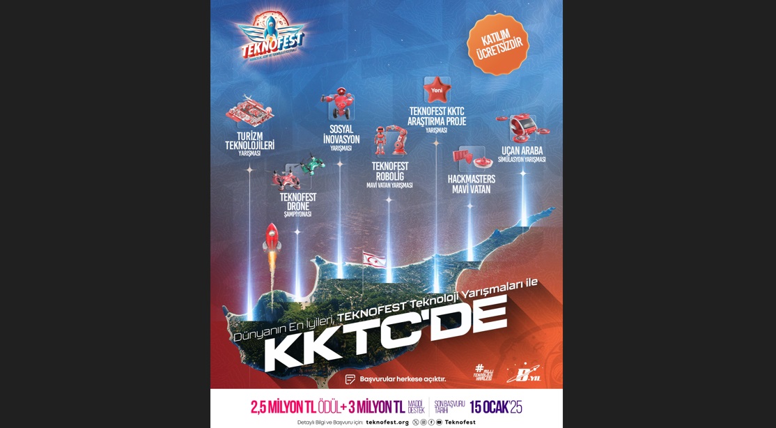KKTC’de yer alacak TEKNOFEST Teknoloji Yarışmaları için başvurular başladı