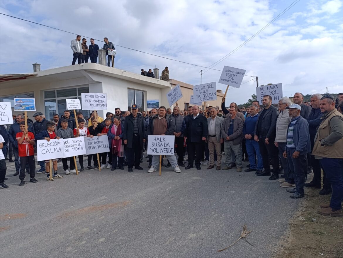 Karpaz halkı, Manastır yolunun tamamlanmasını istiyor