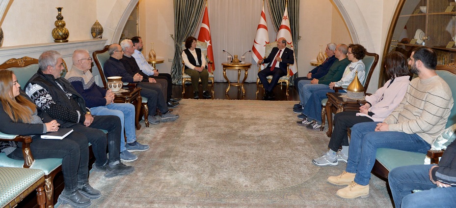 Cumhurbaşkanı Tatar Selimiye Camii’sinin restorasyon ekibini kabul etti