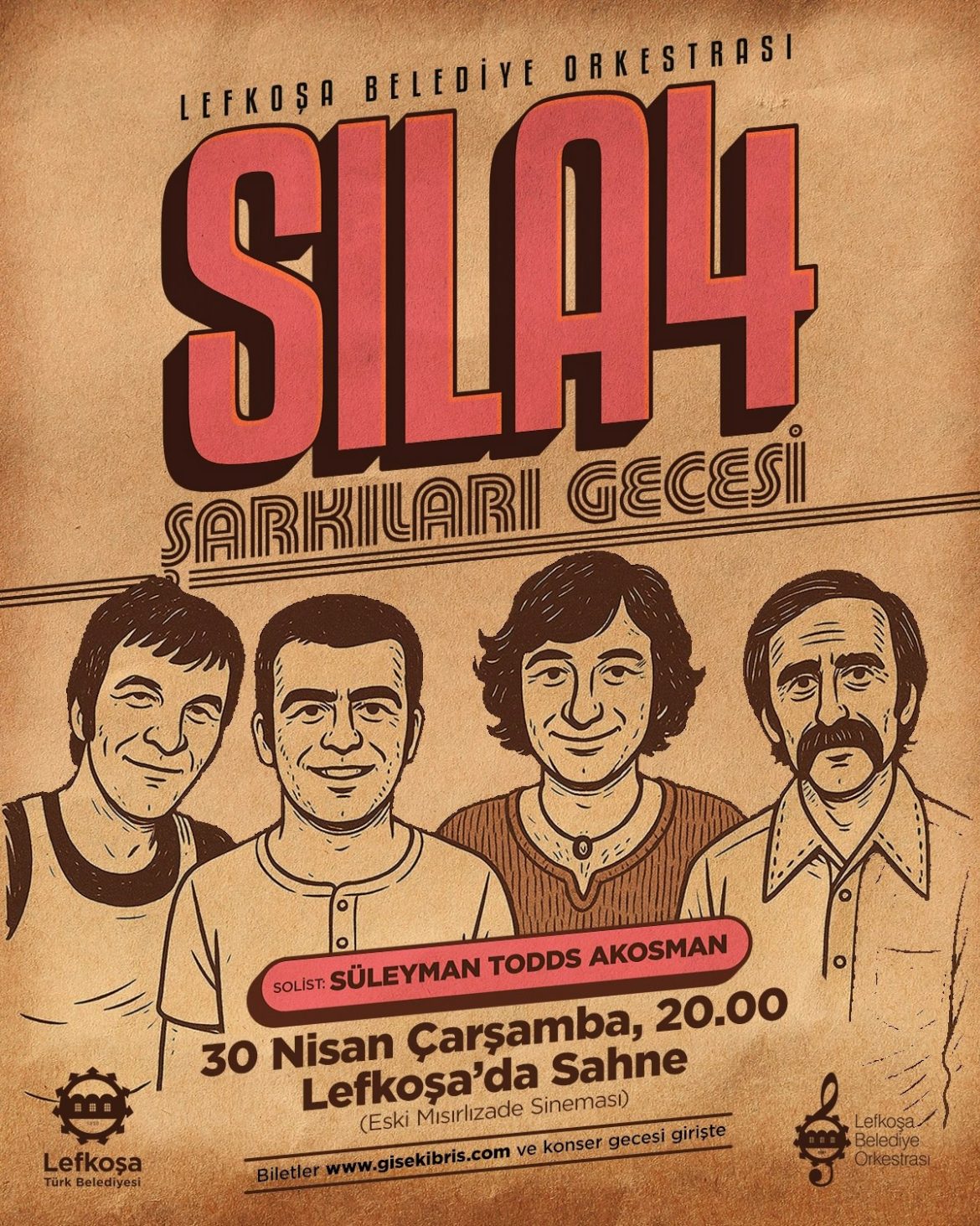 Lefkoşa Belediye Orkestrası’ndan “Sıla 4 Şarkıları Gecesi” konseri