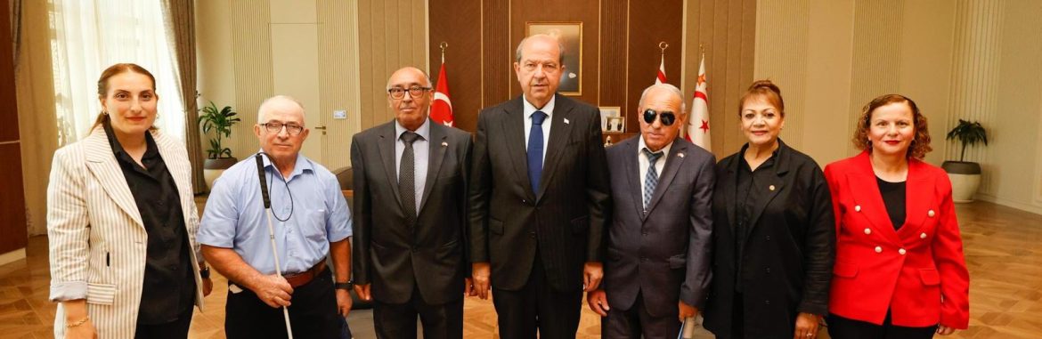 Cumhurbaşkanı Tatar, Kıbrıs Türk Engelliler Federasyonu’nu kabul etti