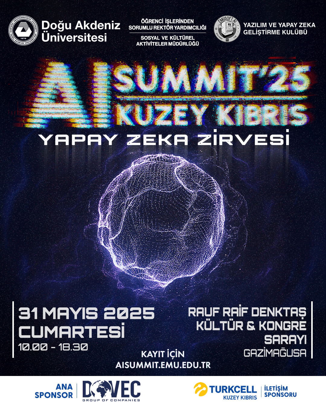 DAÜ, cumartesi günü yapılacak Yapay Zeka Zirvesi’ne ev sahipliği yapacak