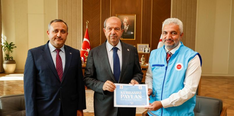 Tatar KKTC Din İşleri Başkanı Moral ve TC Lefkoşa Büyükelçiliği Din Müşaviri Vekili  Doğanalp’i kabul etti