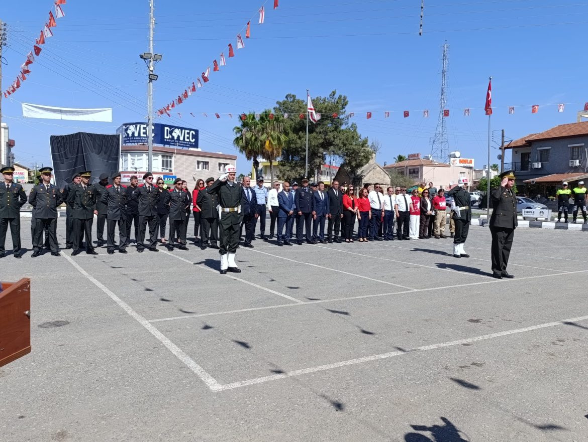 Atatürk’ü Anma Gençlik ve Spor Bayramı Güzelyurt’ta  düzenlenen törenle kutlandı