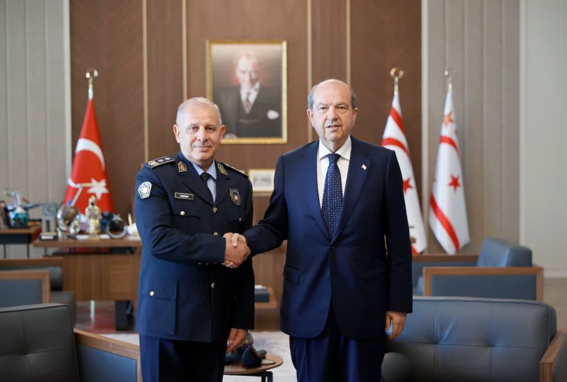 Cumhurbaşkanı Tatar, Polis Teşkilatının kuruluş yıl dönümü dolayısıyla Polis Genel Müdürü Kuni ve beraberindeki heyeti kabul etti