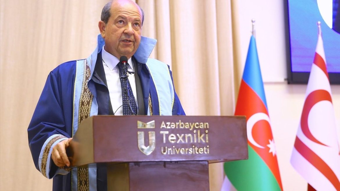 Cumhurbaşkanı Tatar’a Azerbaycan Teknik Üniversitesince fahri doktora unvanı verildi