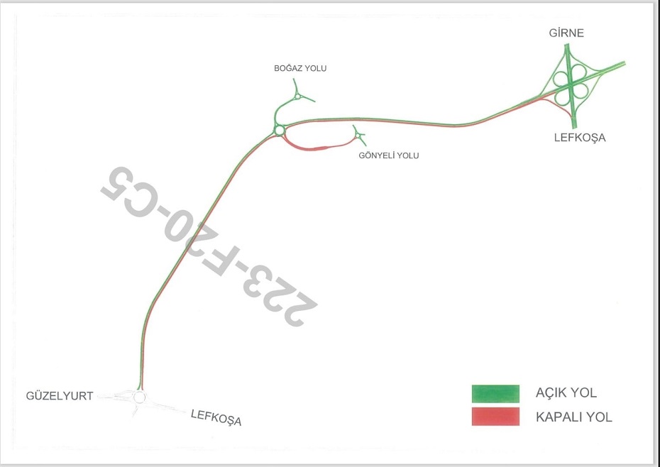 Köprülü ile Alayköy Kavşakları arasında çalışma; Yolun bir kısmı 18.00’den itibaren trafiğe kapatılacak